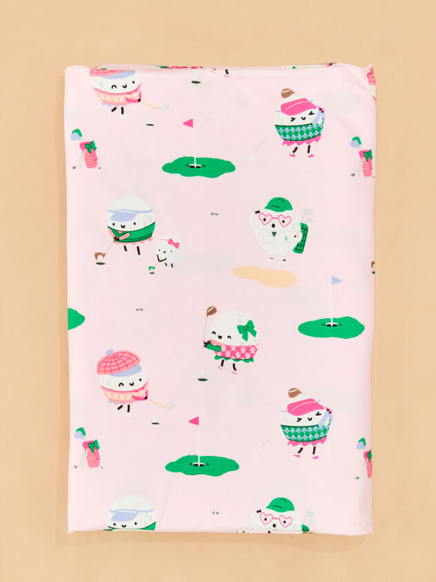 Dreaming of the Green Swaddle Blanket Detail 2 - TULLABEE