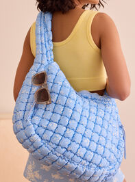 Proficient Floral Quilted Puffer Shoulder Bag - TULLABEE