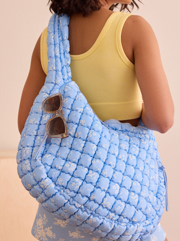 Proficient Floral Quilted Puffer Shoulder Bag - TULLABEE