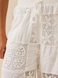 Hibiscus Patchwork Crochet Pant Detail 4 - TULLABEE