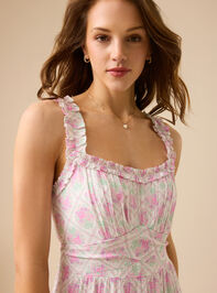 Relani Floral Maxi Dress Detail 4 - TULLABEE
