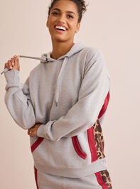 Too Fast Leopard Hoodie Detail 2 - TULLABEE