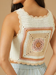 Savana Crochet Tank Top Detail 4 - TULLABEE