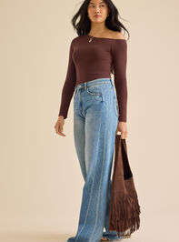 Genevieve Asymmetrical Top Detail 2 - TULLABEE