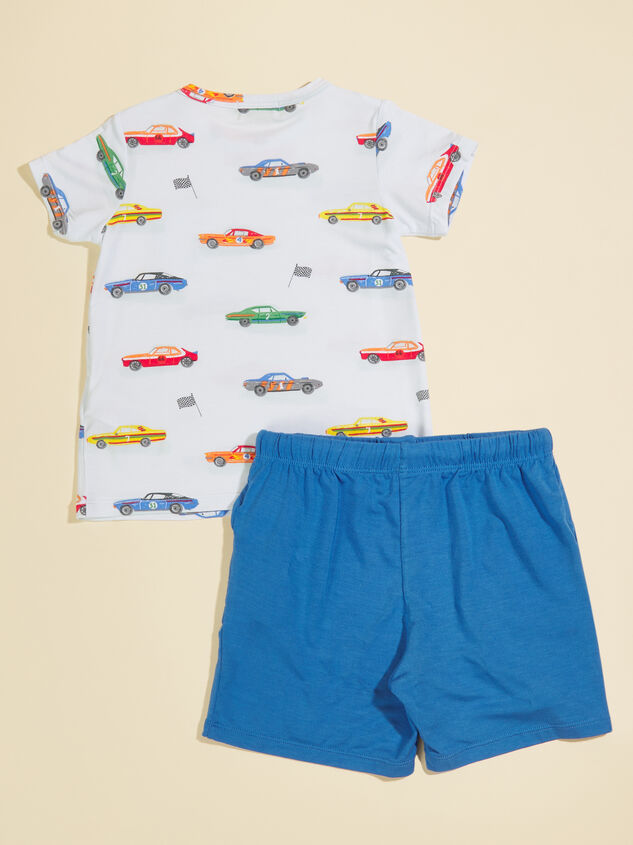 Muscle Cars Tee and Shorts Set Detail 2 - TULLABEE