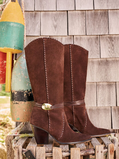 Jody Suede Western Boots - TULLABEE