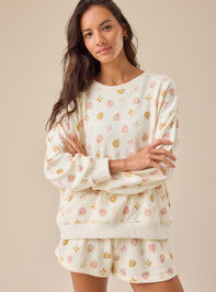 Pumpkin Bow Mama Pullover Detail 2 - TULLABEE