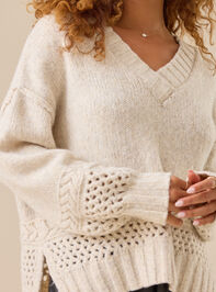 Thea Braided Sweater Detail 2 - TULLABEE