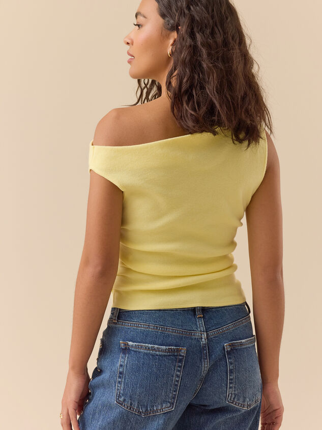 Madelyn One Shoulder Tank Detail 5 - TULLABEE