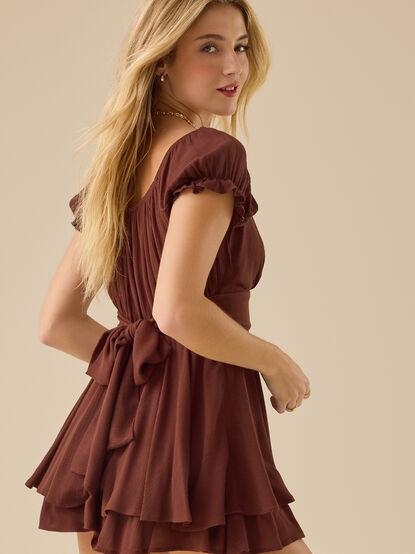 Haisley Layered Crossover Romper - TULLABEE