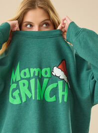 Mama Grinch Sweatshirt Detail 2 - TULLABEE