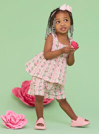 Audrey Floral Top and Shorts Toddler Set - TULLABEE