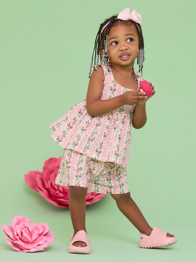 Audrey Floral Top and Shorts Toddler Set - TULLABEE