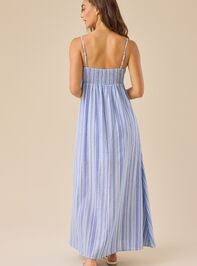 Demi Striped Maxi Dress Detail 4 - TULLABEE