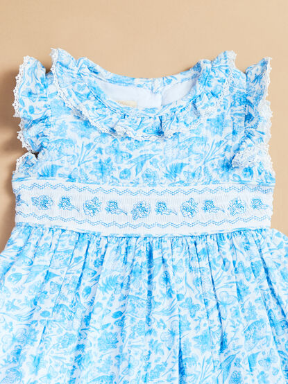 Lydia Floral Smocked Baby Dress - TULLABEE