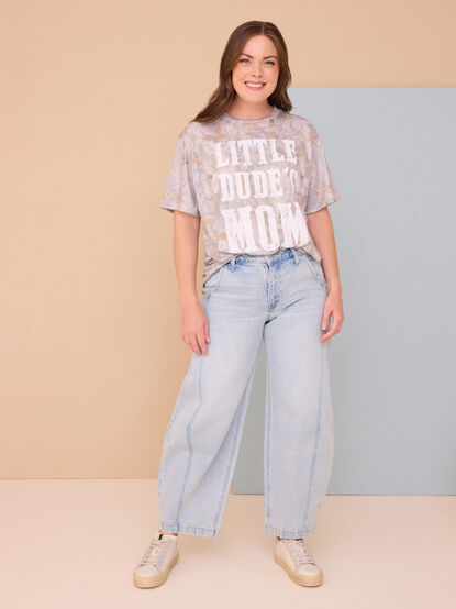 Little Dude's Mom Camo Graphic Tee - TULLABEE
