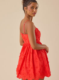 Jezebel Eyelet Mini Dress Detail 5 - TULLABEE
