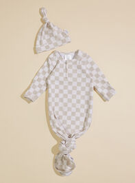 Jamie Checkered Knot Gown - TULLABEE