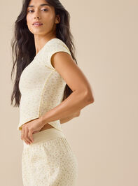 Ivy Ditsy Floral Top Detail 4 - TULLABEE