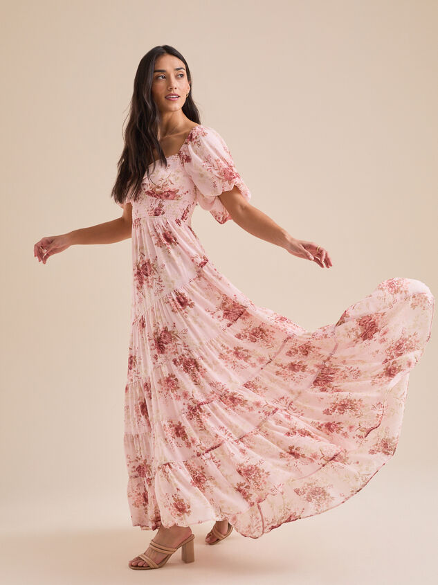 Alayna Floral Maxi Dress Detail 3 - TULLABEE