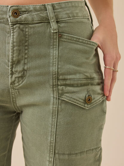 Jenna Washed Cargo Pant - TULLABEE