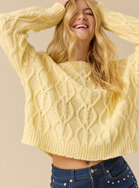 Deanna Cable Sweater Detail 2 - TULLABEE