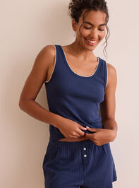 Lace Breeze Rib Shorts Detail 5 - TULLABEE