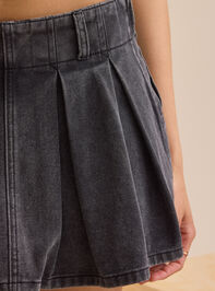 Jupiter Denim Cheer Skort Detail 3 - TULLABEE