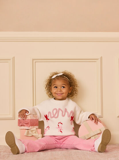 Merry Bow Knit Sweater - TULLABEE