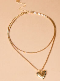 Layered in Love Charm Necklace Detail 2 - TULLABEE