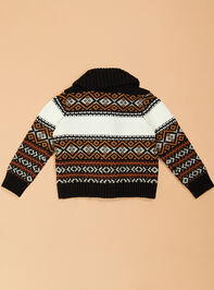 Buffalo Fair Isle Cardigan Detail 4 - TULLABEE