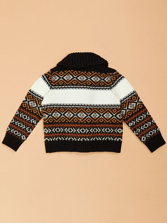 Buffalo Fair Isle Cardigan Detail 4 - TULLABEE