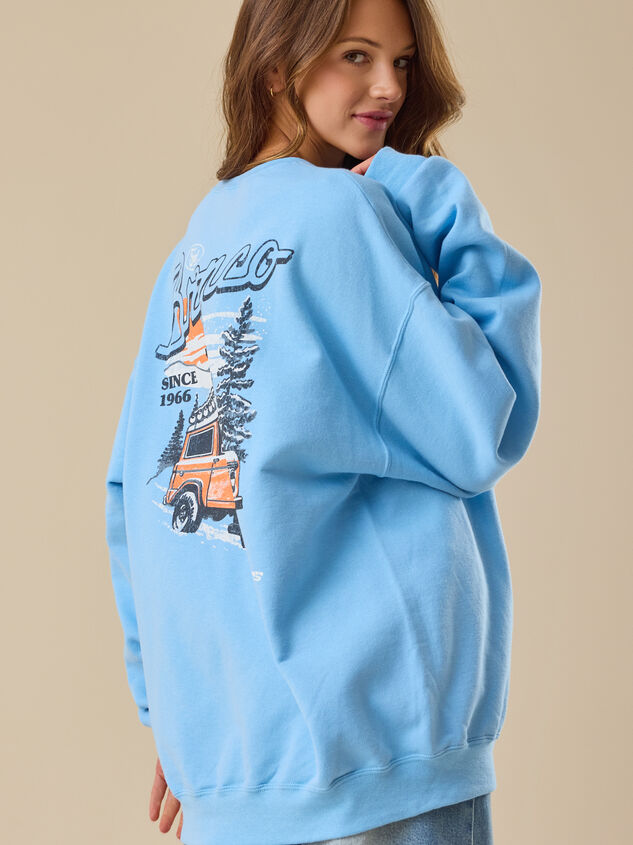 Snowy Bronco Pullover Detail 5 - TULLABEE