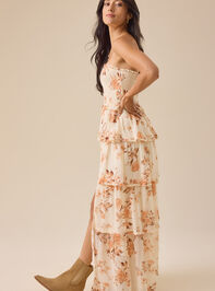 Marie Floral Maxi Dress Detail 4 - TULLABEE