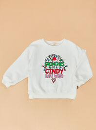 Be Cindy Lou Who Toddler Sweatshirt - TULLABEE