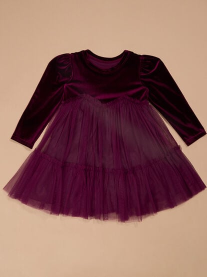 Caroline Velvet Baby Dress - TULLABEE
