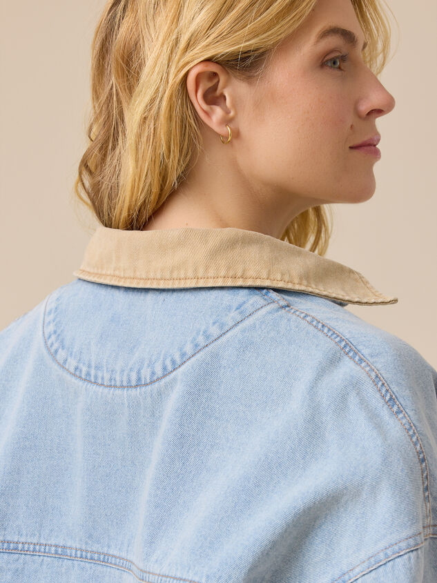 Declan Denim Jacket Detail 5 - TULLABEE