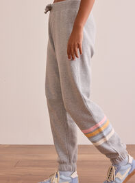 Recharge Striped Joggers Detail 4 - TULLABEE
