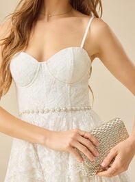 Mona Formal Mini Dress Detail 5 - TULLABEE