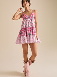 Nevaeh Floral Mini Dress Detail 2 - TULLABEE