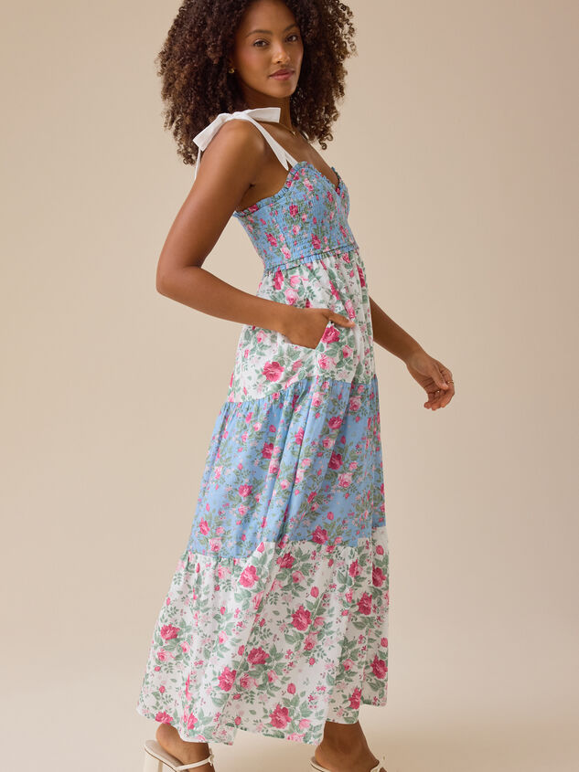 Annabella Floral Maxi Dress Detail 3 - TULLABEE