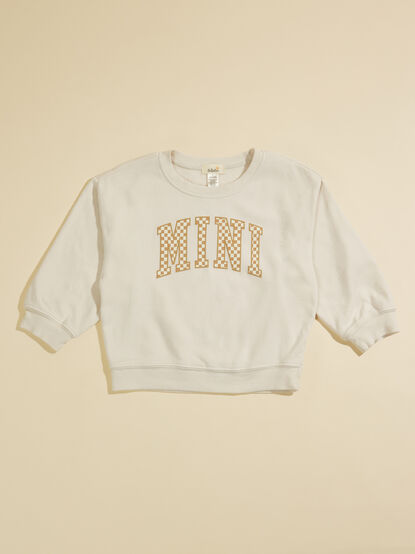 Checkered Mini Sweatshirt - TULLABEE