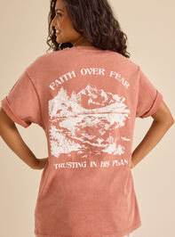 Faith Over Fear Graphic Tee Detail 5 - TULLABEE