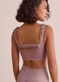 Go For It Polka Dot Sports Bra Detail 4 - TULLABEE