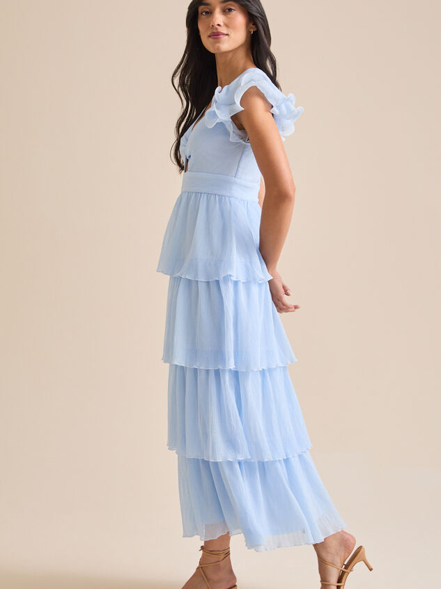 Kelly Tiered Maxi Dress Detail 3 - TULLABEE
