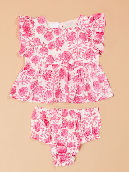 Talia Floral Tank and Bloomer Set - TULLABEE
