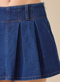 Jupiter Denim Cheer Skort Detail 3 - TULLABEE