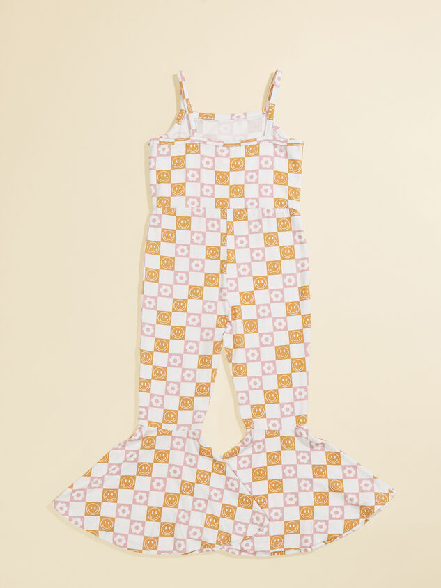 Retro Smiley Toddler Jumpsuit Detail 3 - TULLABEE