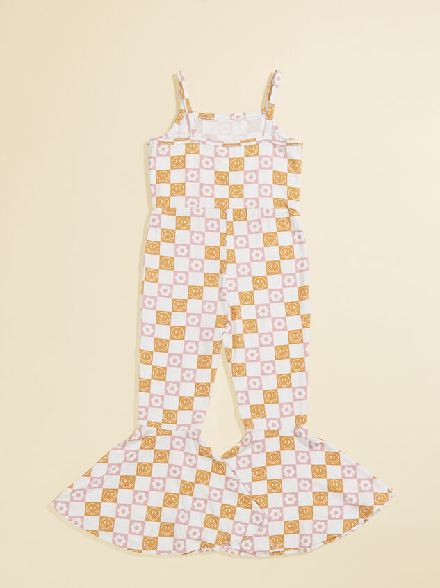 Retro Smiley Toddler Jumpsuit Detail 3 - TULLABEE