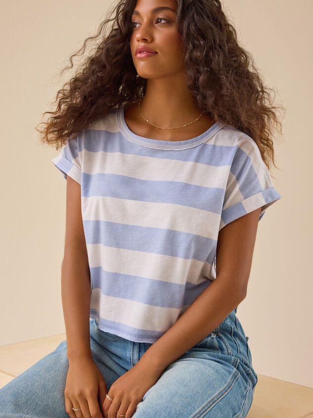 Demi Boxy Stripe Tee - TULLABEE